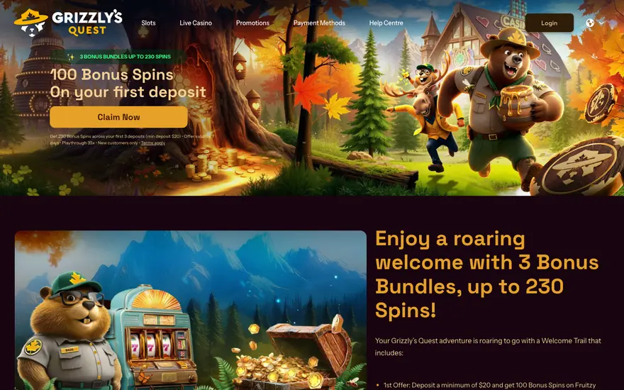 Grizzly's Quest lobby